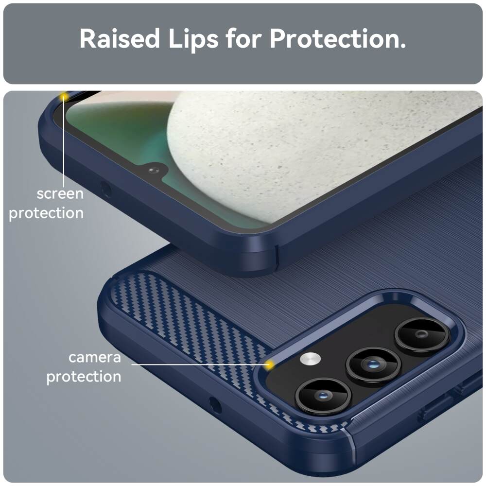 Samsung Galaxy A15 5G Case Brushed Texture TPU - Blue