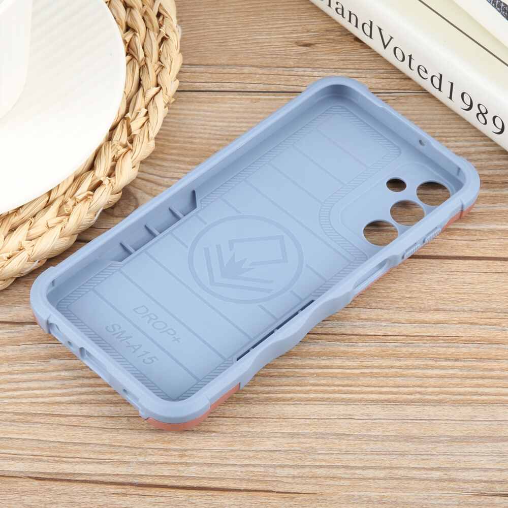 Samsung Galaxy A15 5G Case With Metal Ring Holder - Rose Gold