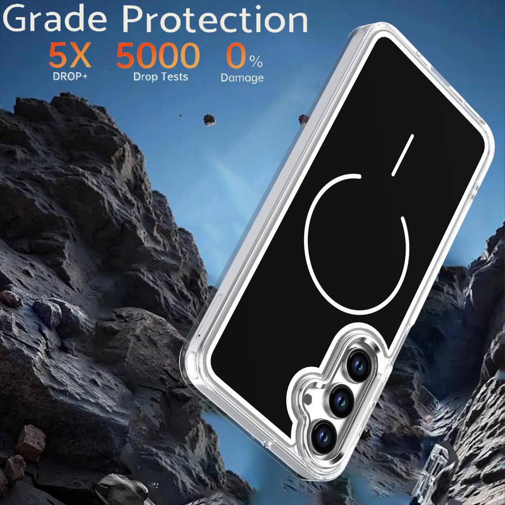 Samsung Galaxy A17 5G Bright Shadow Two-Color MagSafe Case - Black