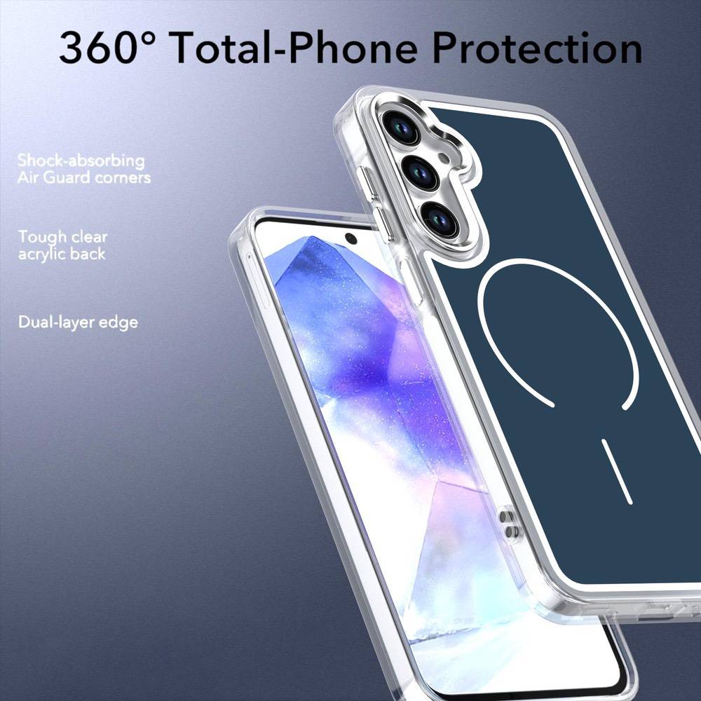 Samsung Galaxy A17 5G Bright Shadow Two-Color MagSafe Case - Blue