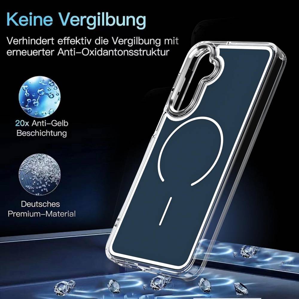 Samsung Galaxy A17 5G Bright Shadow Two-Color MagSafe Case - Blue
