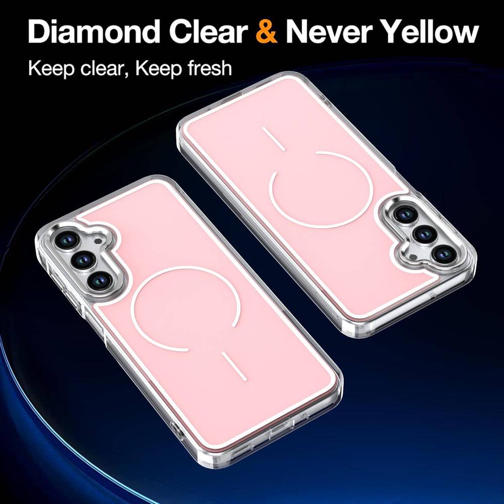 Samsung Galaxy A17 5G Bright Shadow Two-Color MagSafe Case - Pink