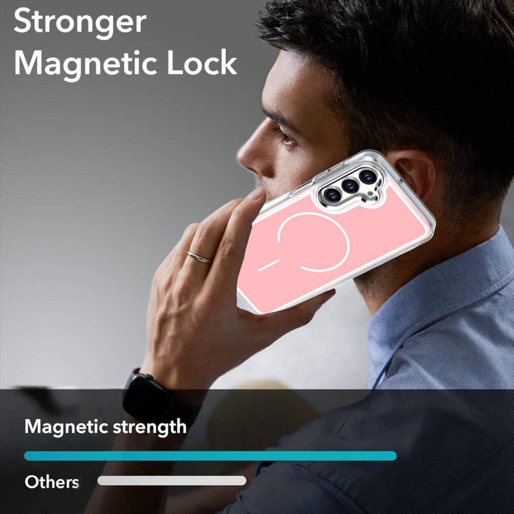 Samsung Galaxy A17 5G Bright Shadow Two-Color MagSafe Case - Pink