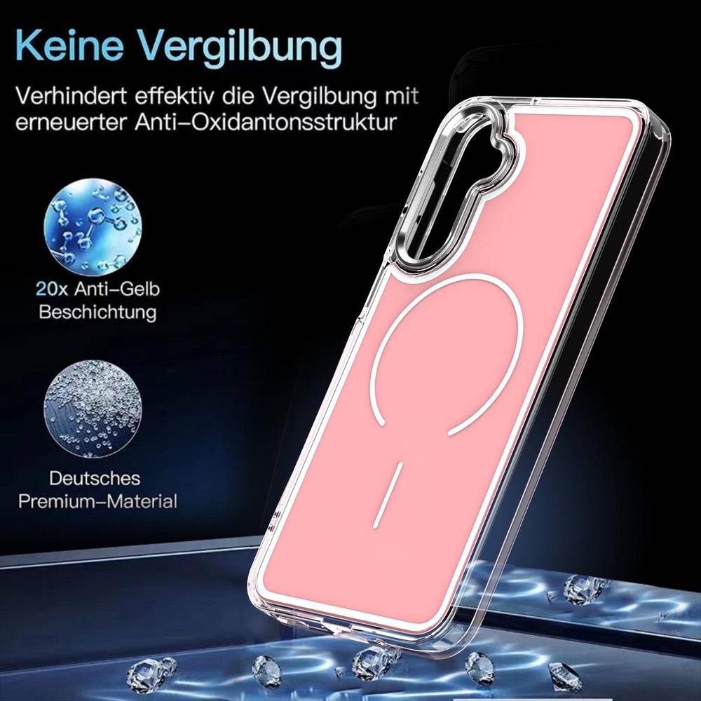 Samsung Galaxy A17 5G Bright Shadow Two-Color MagSafe Case - Pink