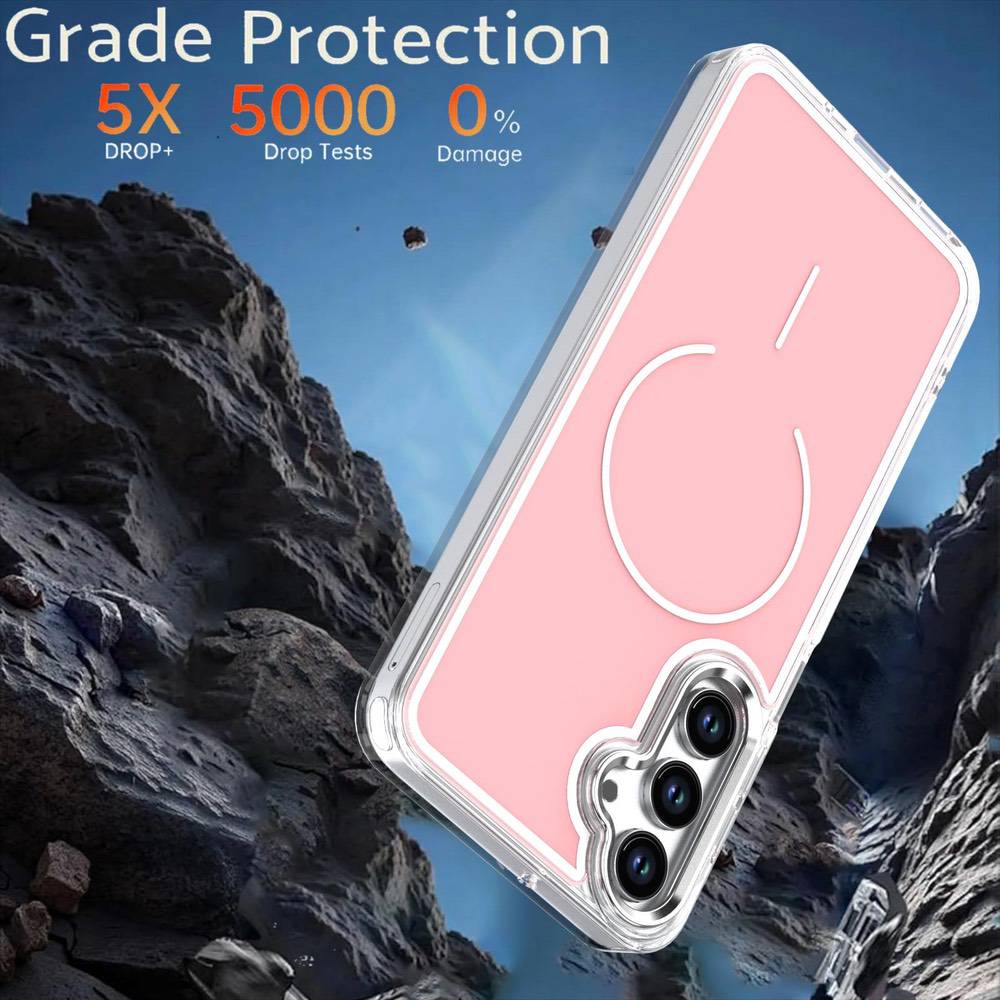 Samsung Galaxy A17 5G Bright Shadow Two-Color MagSafe Case - Pink
