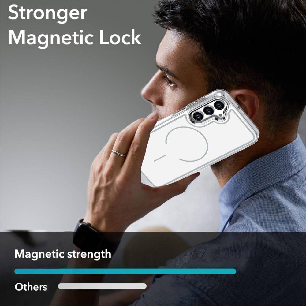 Samsung Galaxy A17 5G Bright Shadow Two-Color MagSafe Case - White