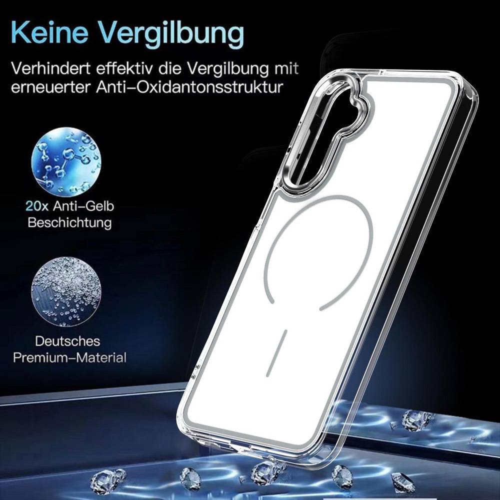 Samsung Galaxy A17 5G Bright Shadow Two-Color MagSafe Case - White