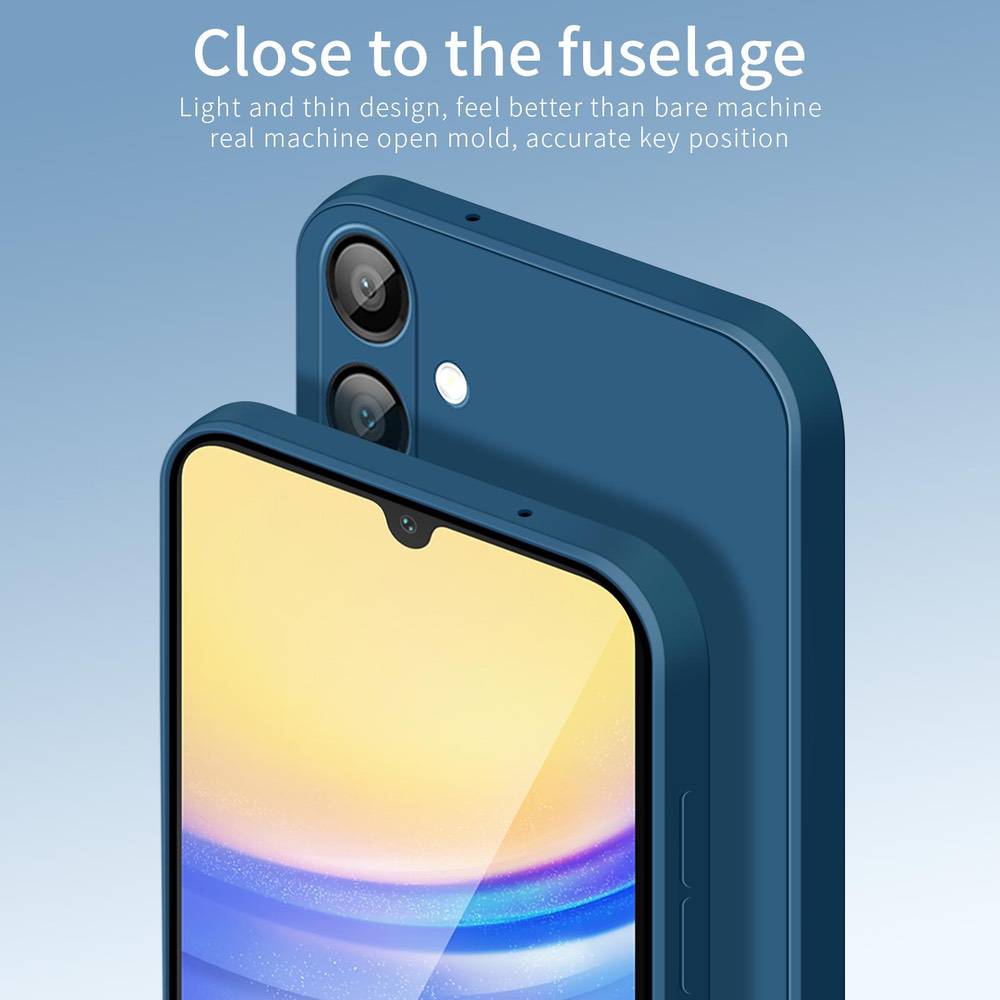 Samsung Galaxy A17 Pinwuyo Sense Series Liquid Silicone Case - Blue
