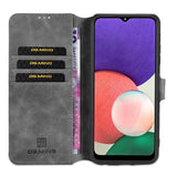 Samsung Galaxy A22 5G Case With PU Leather + TPU - Grey