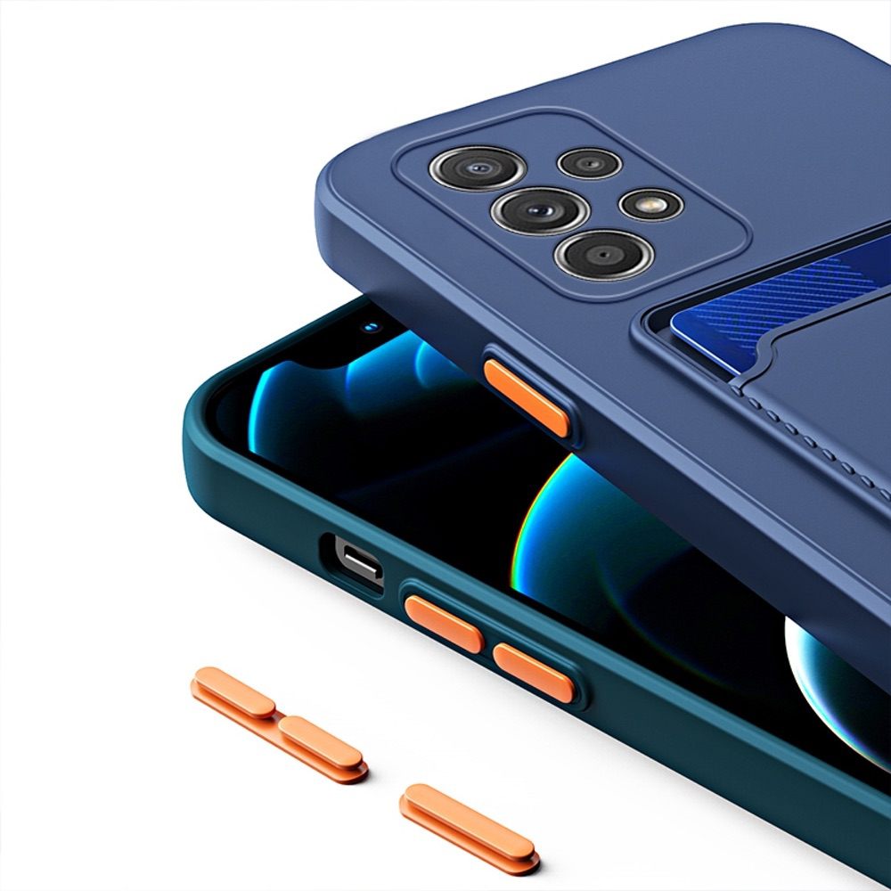 Samsung Galaxy A23 4G Case With Card Slot Made With TPU - Dark Blue