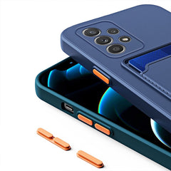 Samsung Galaxy A23 4G Case With Card Slot Made With TPU - Dark Blue