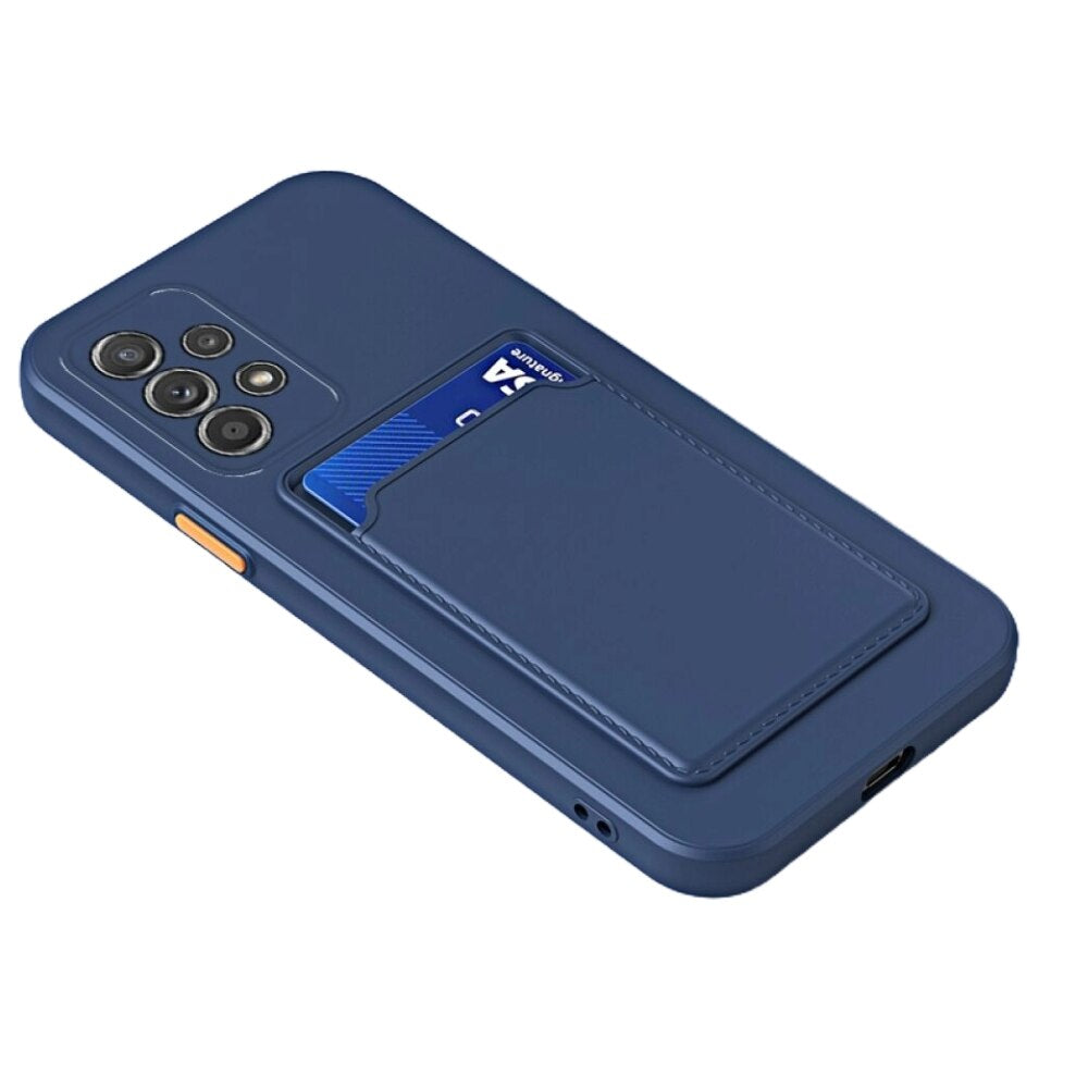 Samsung Galaxy A23 4G Case With Card Slot Made With TPU - Dark Blue
