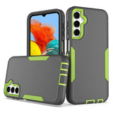 Samsung Galaxy A24 4G Case 2 in 1 Magnetic PC and TPU - Gray+Fluorescent Green