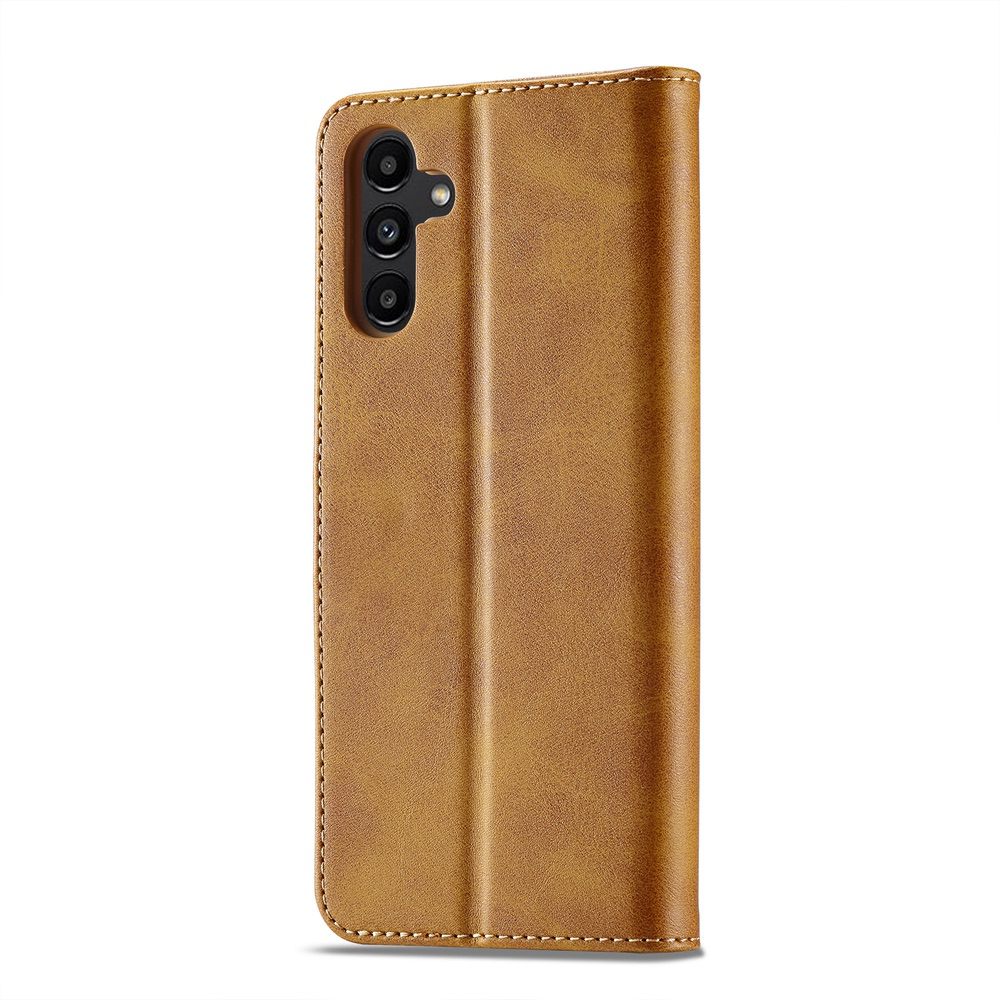 Samsung Galaxy A24 4G Case Calf Texture Secure Magnetic - Brown
