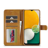 Samsung Galaxy A24 4G Case Calf Texture Secure Magnetic - Brown