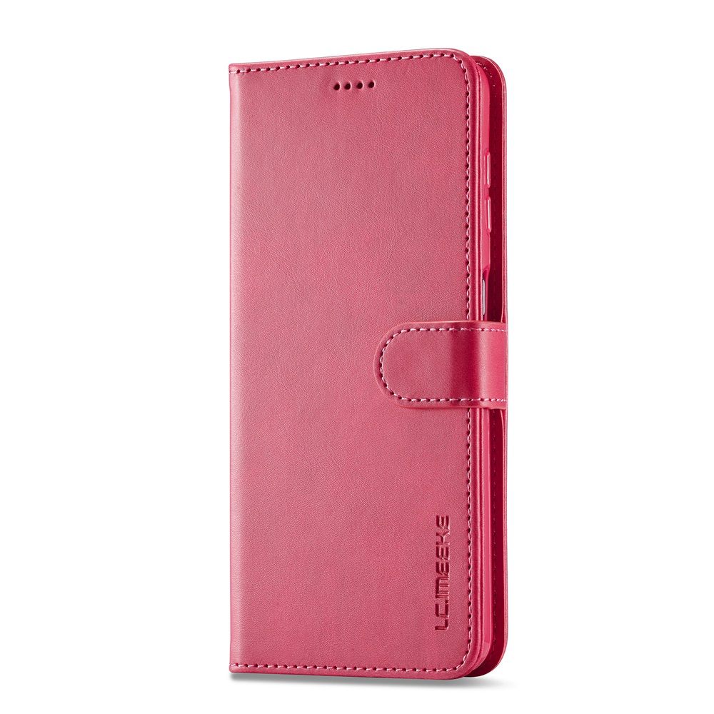 Samsung Galaxy A24 4G Case Calf Texture Secure Magnetic - Red