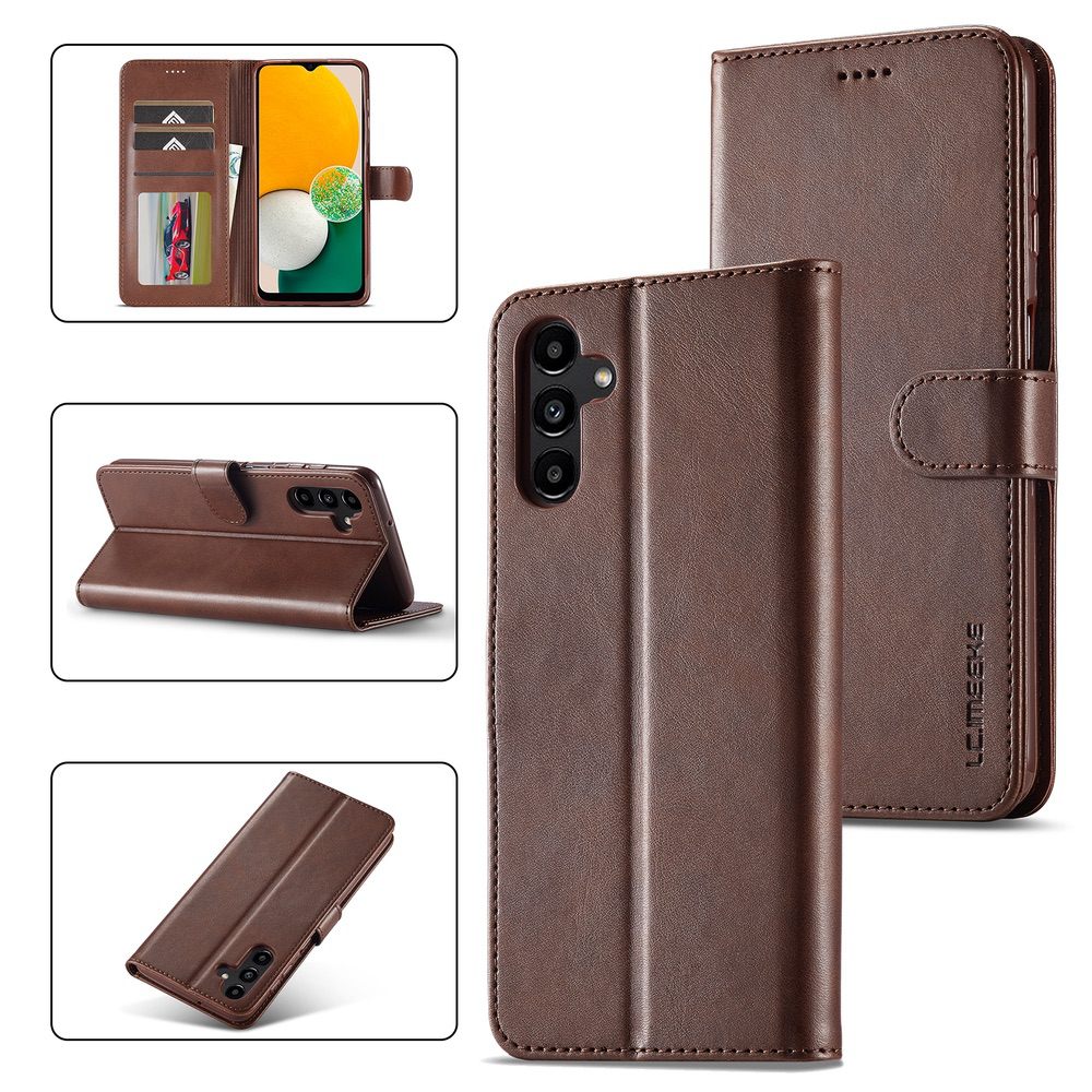 Samsung Galaxy A24 4G Case LC.IMEEKE Calf Texture - Coffee