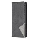 Samsung Galaxy A24 4G Case Magnetic Rhombus Texture - Black