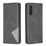 Samsung Galaxy A24 4G Case Magnetic Rhombus Texture - Black