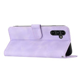 Samsung Galaxy A24 4G Case Skin Feel PU Leather Secure Wallet - Purple