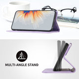 Samsung Galaxy A24 4G Case Skin Feel PU Leather Secure Wallet - Purple