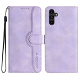 Samsung Galaxy A24 4G Case Skin Feel PU Leather Secure Wallet - Purple