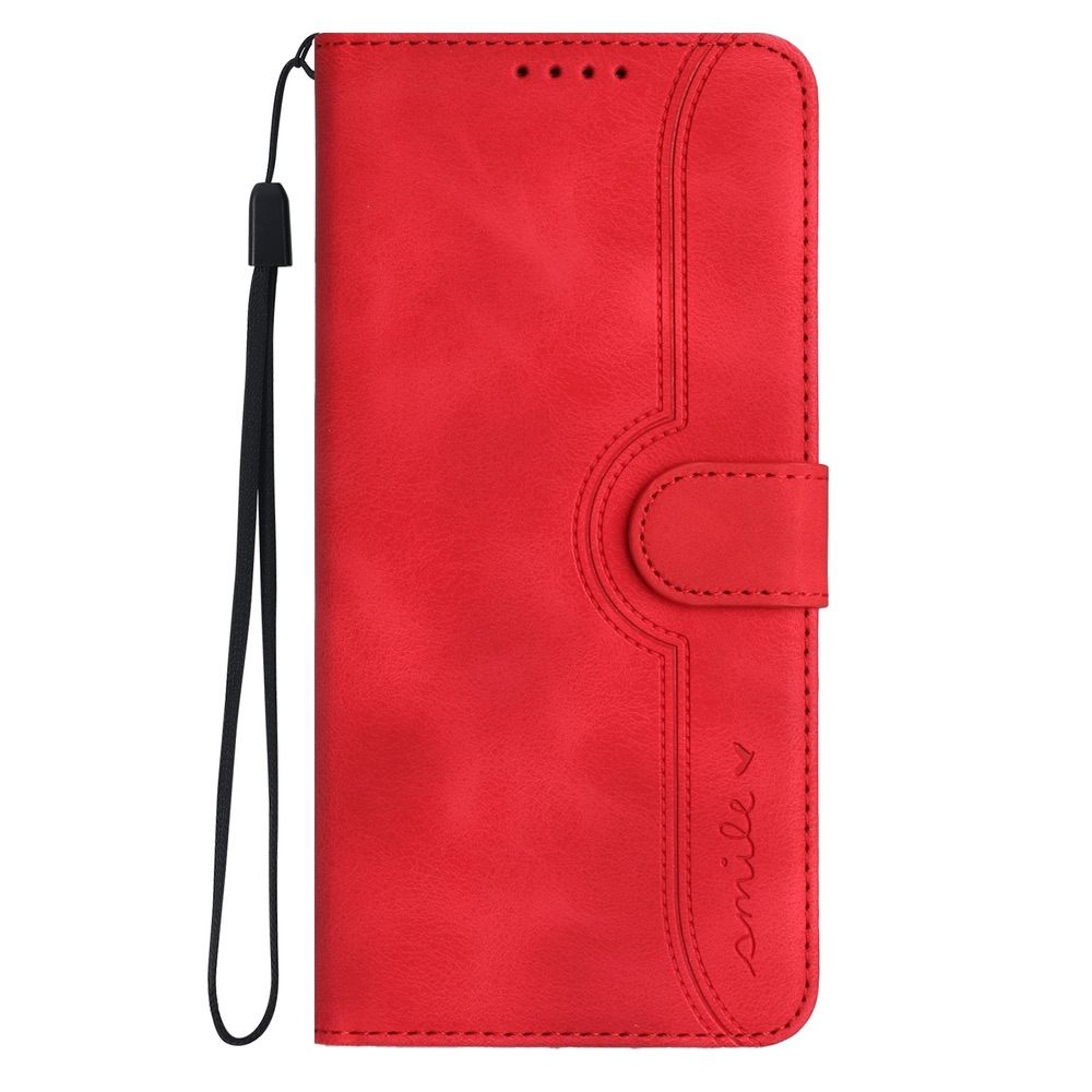 Samsung Galaxy A24 4G Case Skin Feel PU Leather Secure Wallet - Red