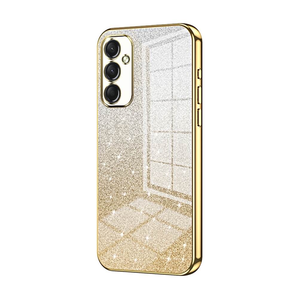 Samsung Galaxy A24 4G Case With Glitter Powder Shockproof - Gold