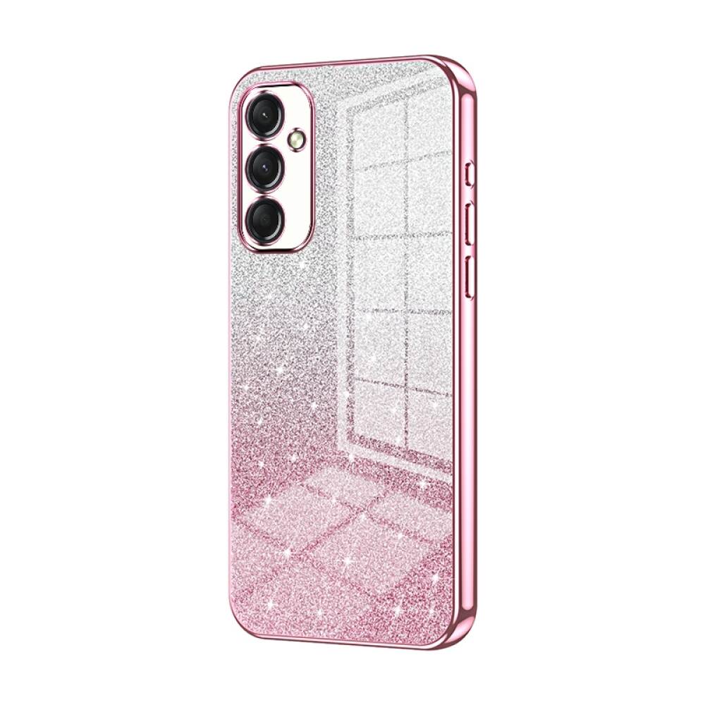 Samsung Galaxy A24 4G Case With Glitter Powder Shockproof - Pink