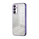 Samsung Galaxy A24 4G Case With Glitter Powder Shockproof - Purple