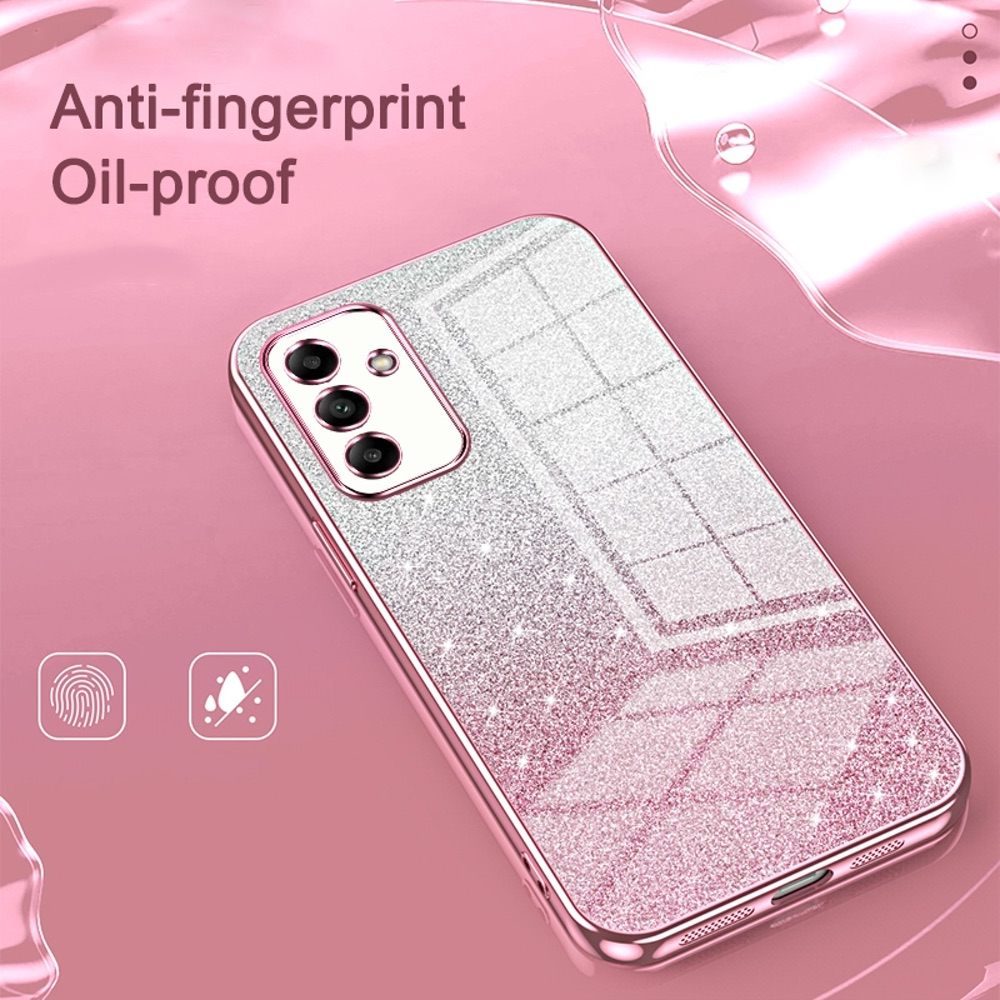 Samsung Galaxy A24 4G Case With Glitter Powder Shockproof - Transparent
