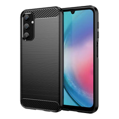 Samsung Galaxy A25 5G Case Brushed Texture TPU - Black