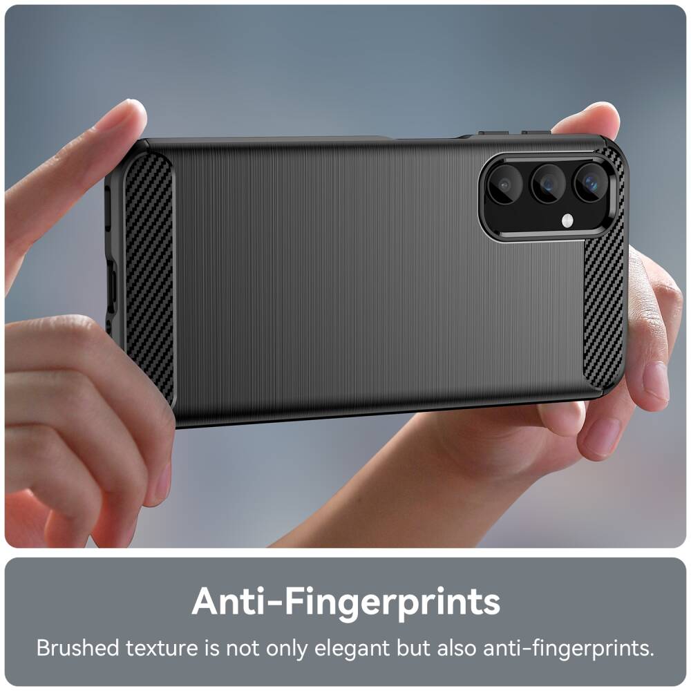 Samsung Galaxy A25 5G Case Brushed Texture TPU - Black