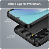 Samsung Galaxy A25 5G Case Brushed Texture TPU - Black