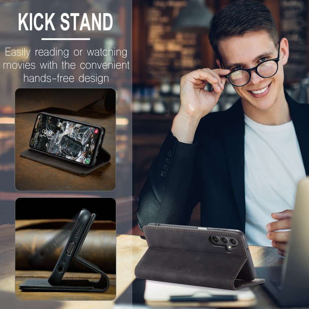 Samsung Galaxy A25 5G Case CaseMe 013 Shockproof Wallet - Black