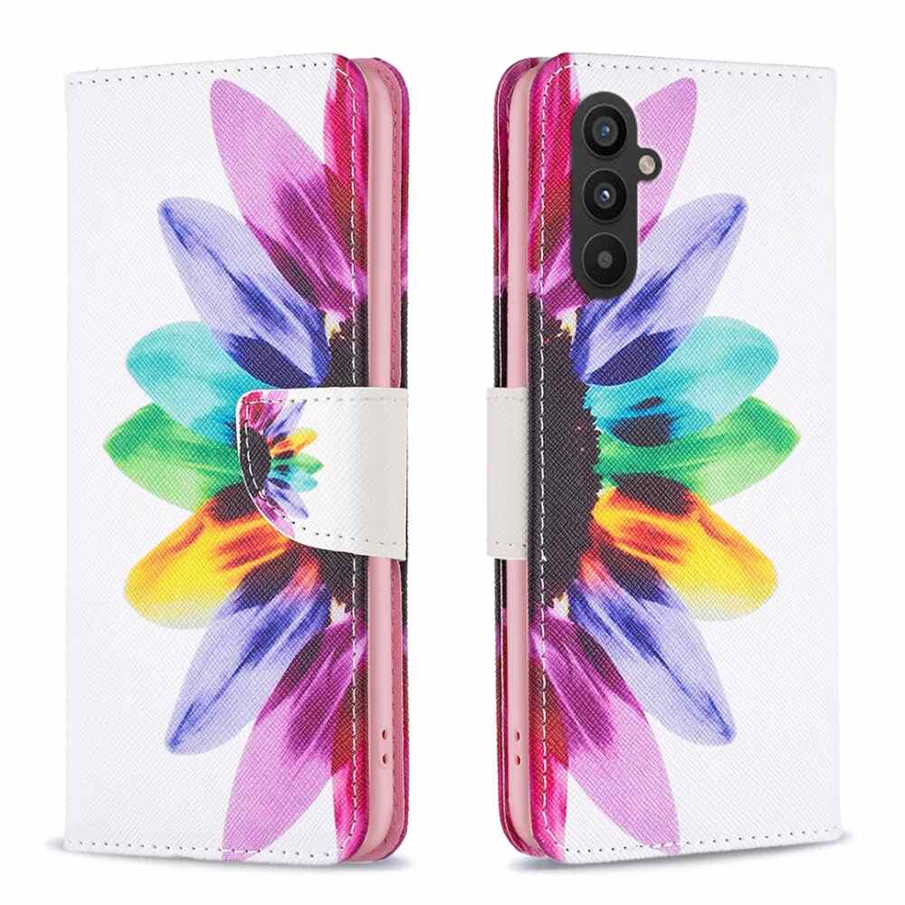 Samsung Galaxy A25 5G Case Colored Drawing Pattern - Sun Flower
