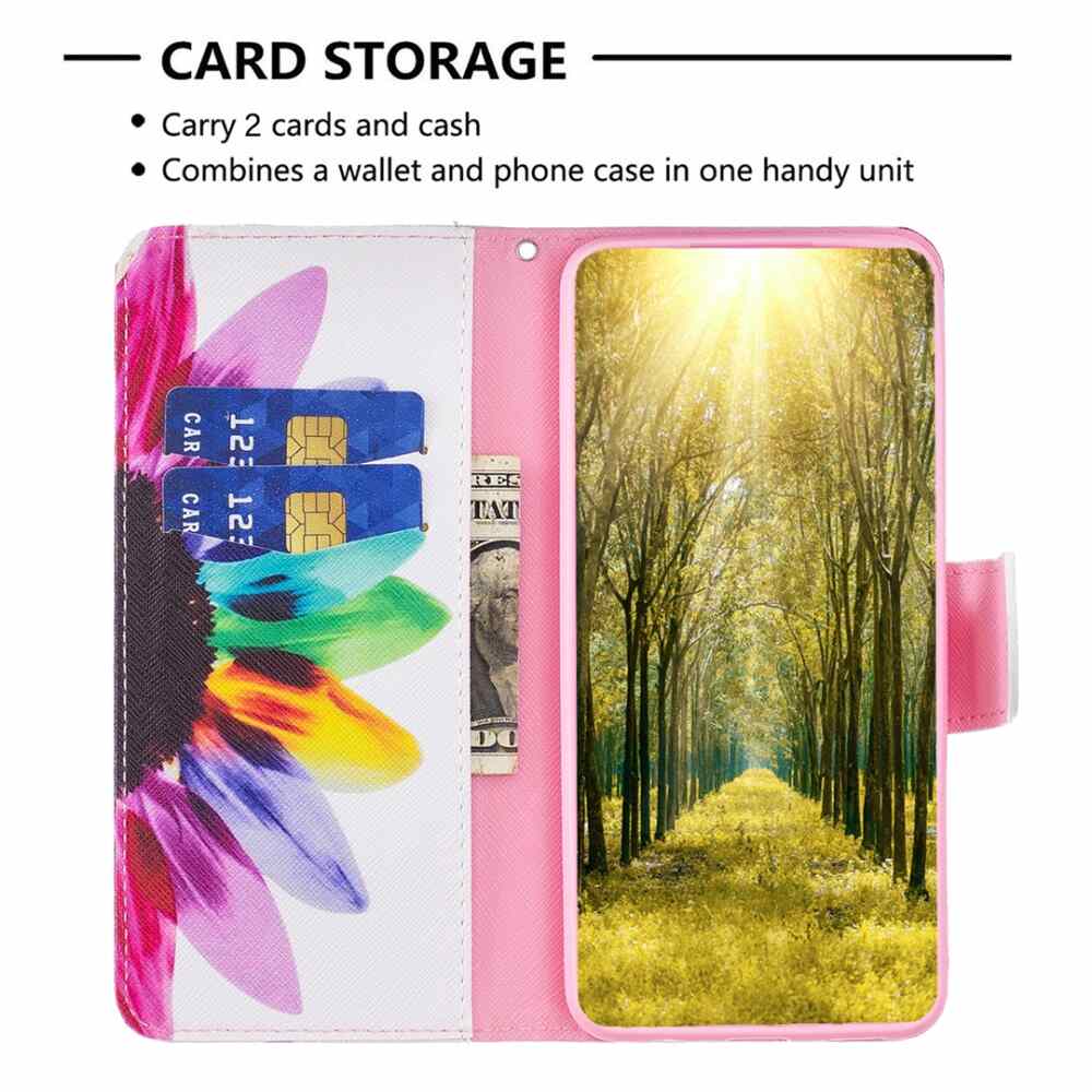 Samsung Galaxy A25 5G Case Colored Drawing Pattern - Sun Flower