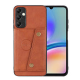 Samsung Galaxy A25 5G Case Double Buckle Card Slots - Brown