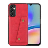 Samsung Galaxy A25 5G Case Double Buckle Card Slots - Red