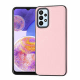 Samsung Galaxy A25 5G Case Litchi Pattern Stitched - Pink