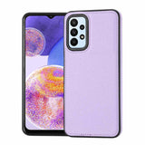 Samsung Galaxy A25 5G Case Litchi Pattern Stitched - Purple