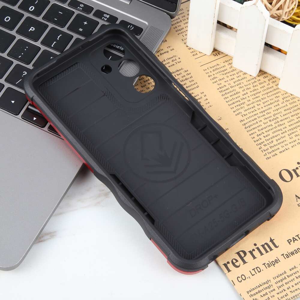 Samsung Galaxy A25 5G Case Non-slip Protective Ring Holder - Red