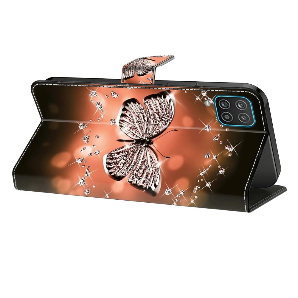 Samsung Galaxy A25 5G Case PU Leather - Crystal Butterfly