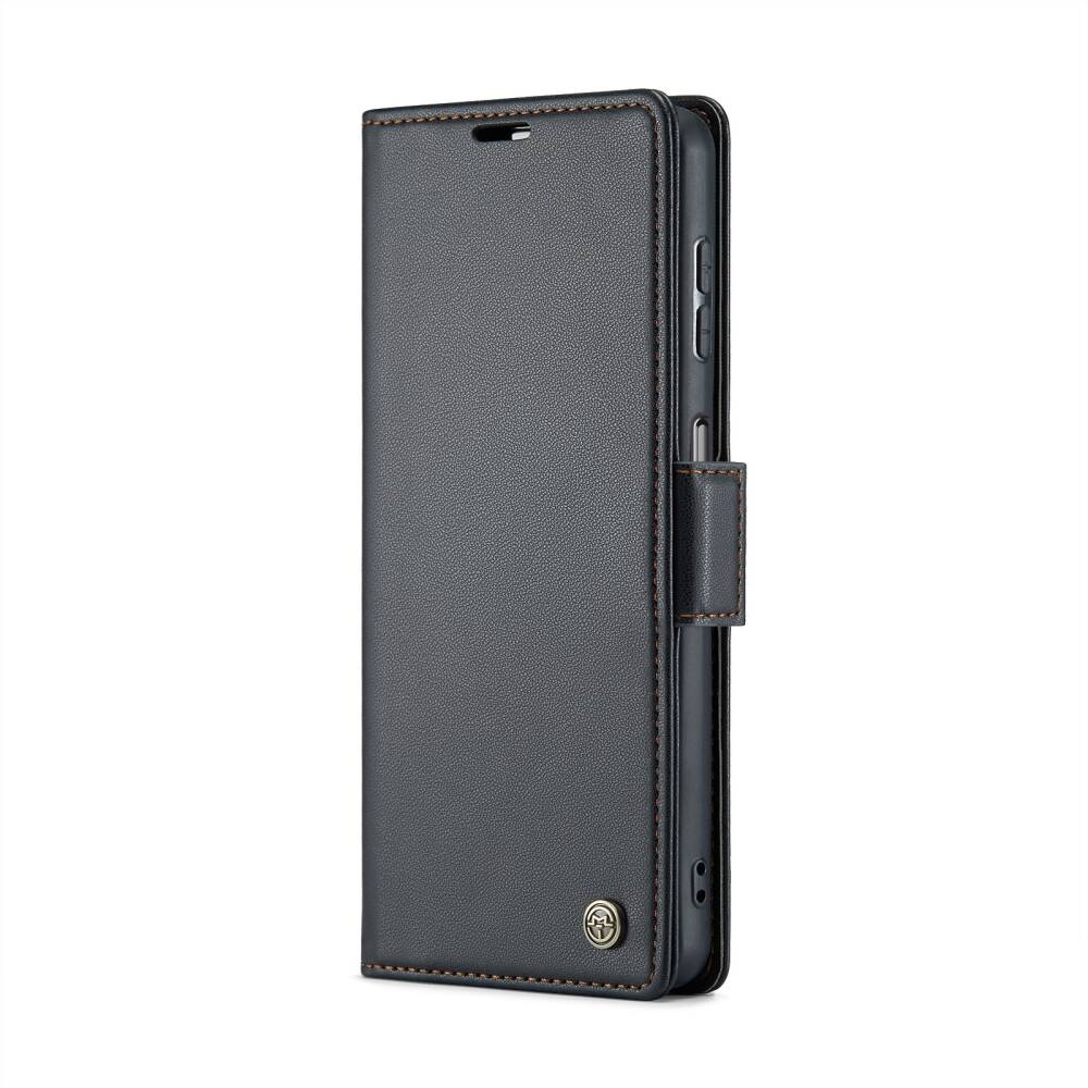 Samsung Galaxy A25 5G Case RFID Anti-theft PU Leather - Black