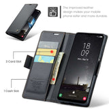 Samsung Galaxy A25 5G Case RFID Anti-theft PU Leather - Black