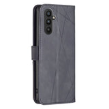 Samsung Galaxy A25 5G Case Rhombus Texture Leather - Black