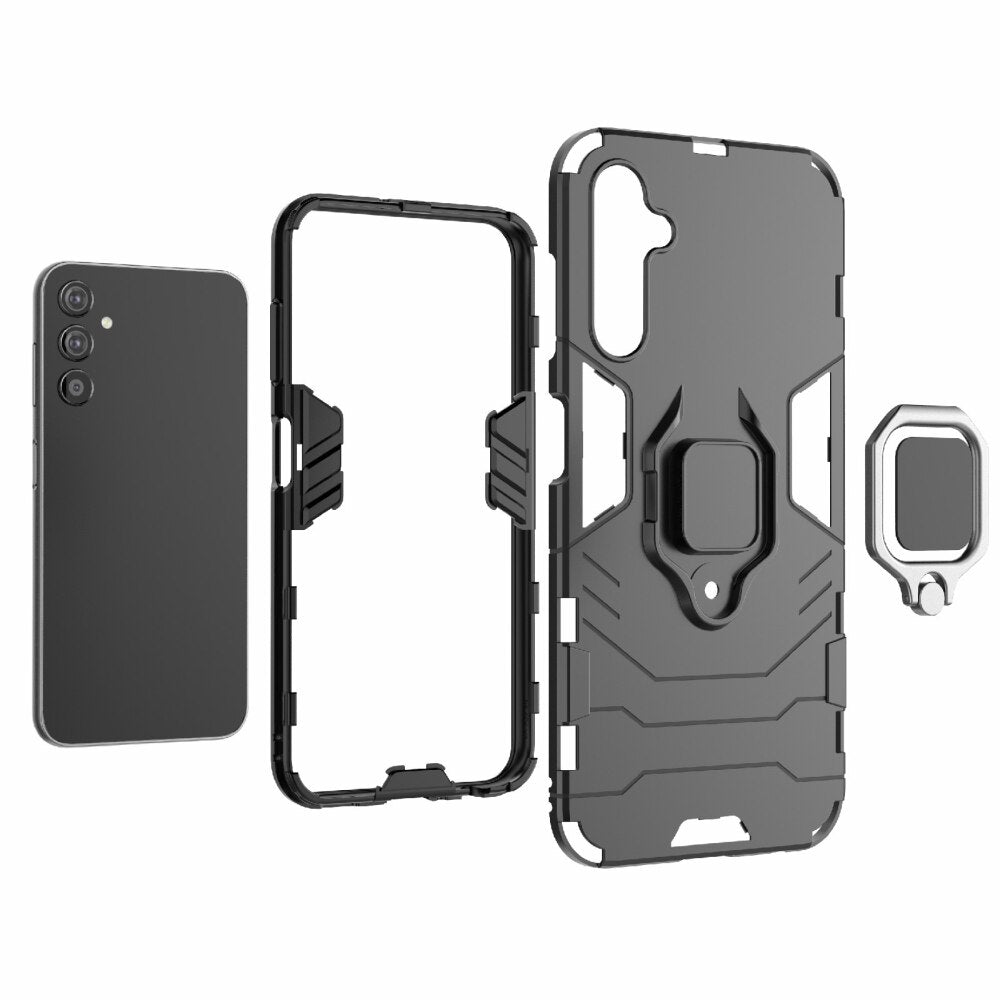 Samsung Galaxy A25 5G Case Shockproof Ring Holder - Black