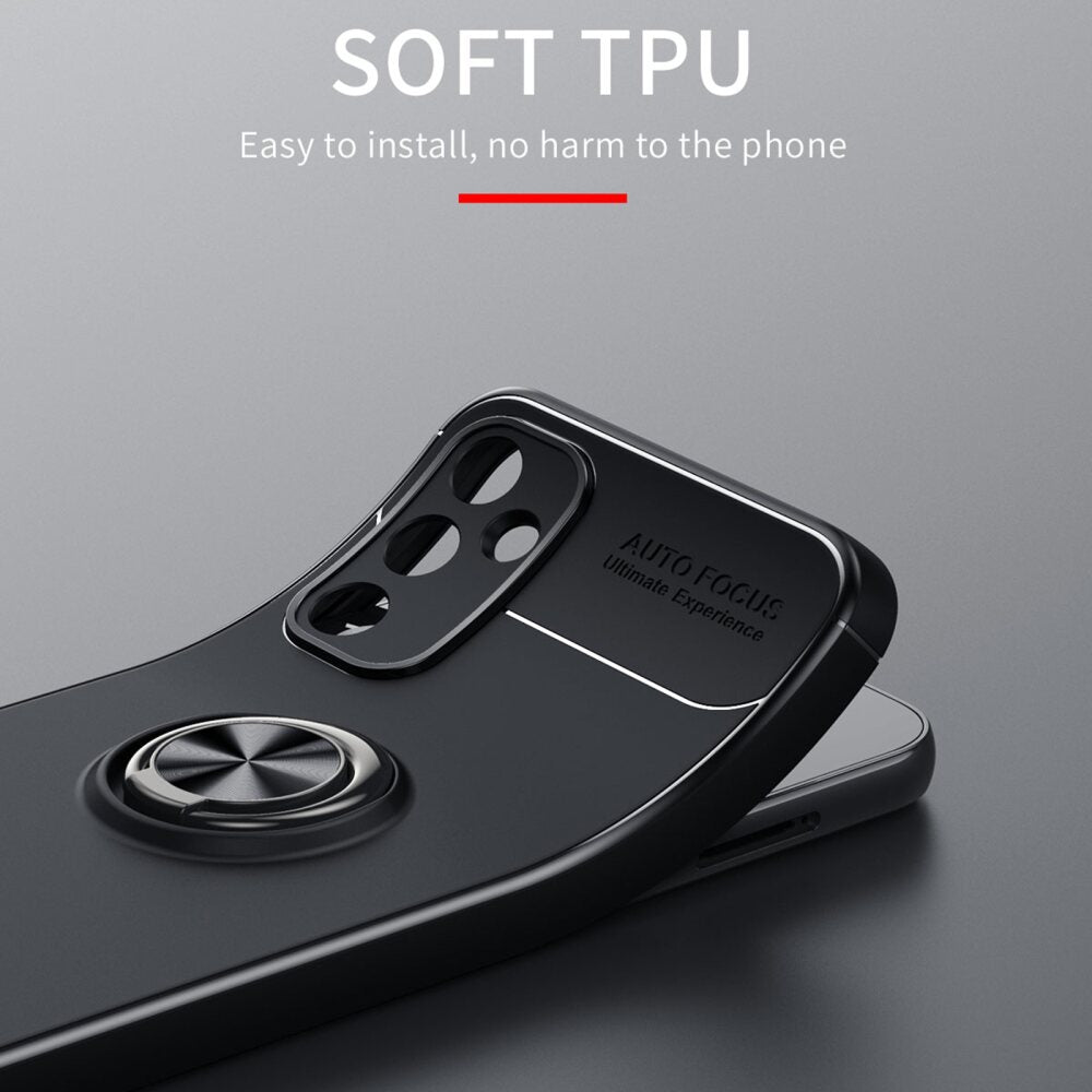 Samsung Galaxy A25 5G Case Shockproof With Ring Holder - Black