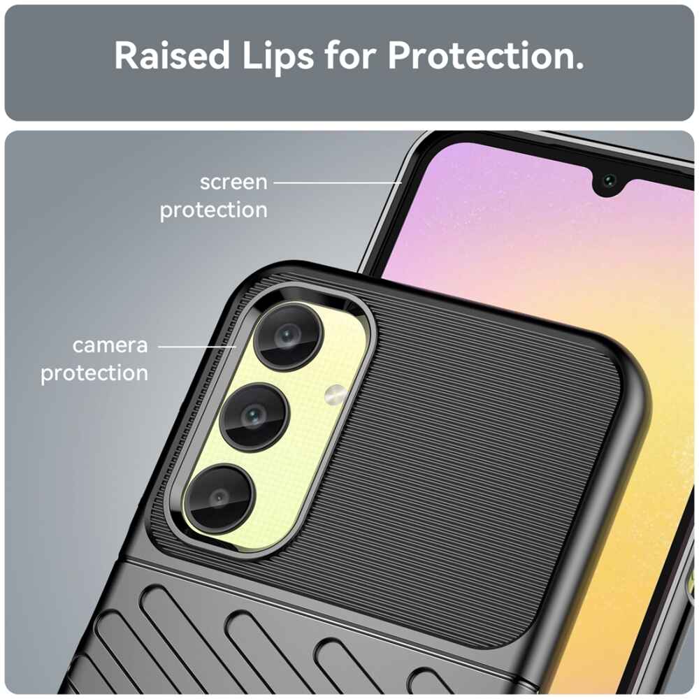 Samsung Galaxy A25 5G Case Thunderbolt Shockproof - Black