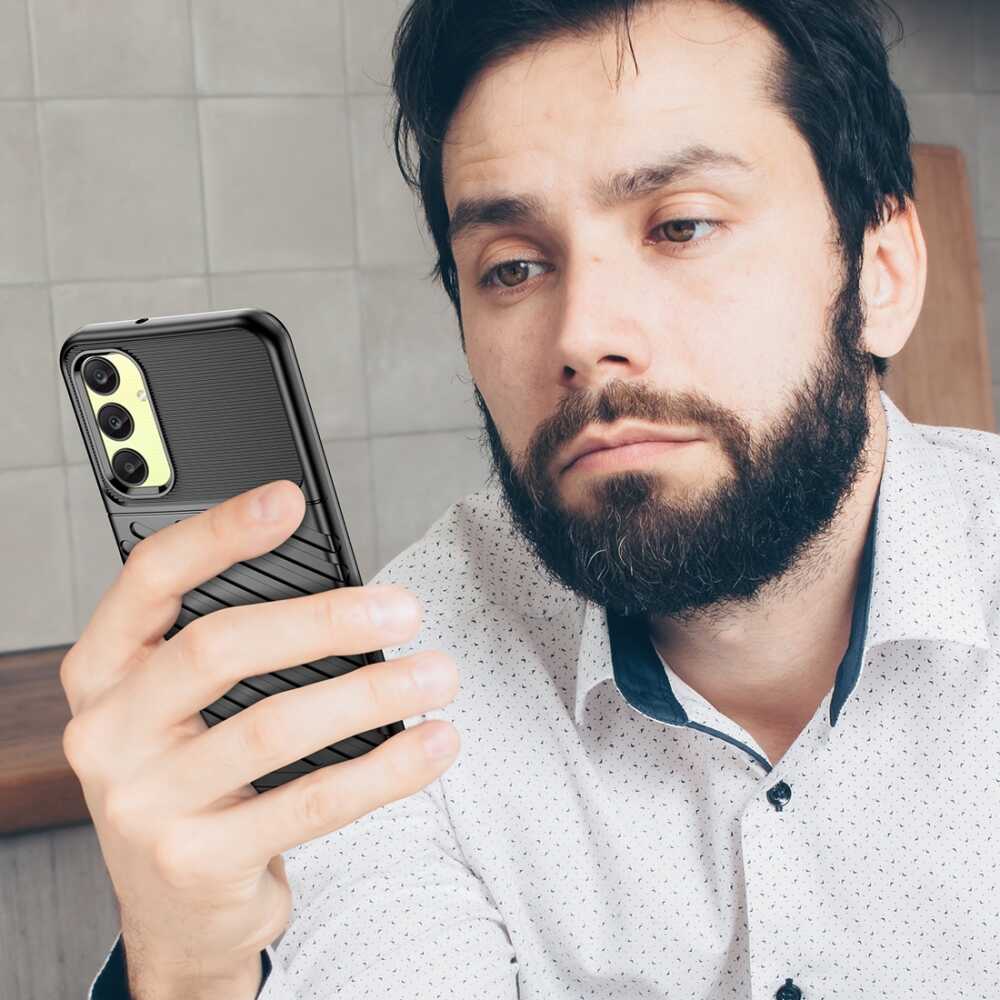 Samsung Galaxy A25 5G Case Thunderbolt Shockproof - Black